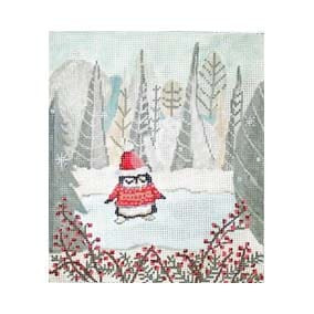 ML-PL 03 Penguin on Skates 6 x 7 18 Mesh Maya Lindberg