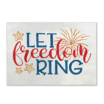 Saying PP-SS 17 Let Freedom Ring 11 x 6.5 18 Mesh Pink Petals