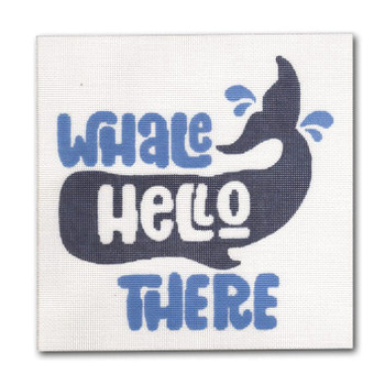 Saying PP-SS 10 Whale Hello There 8 x 8 18 Mesh Pink Petals