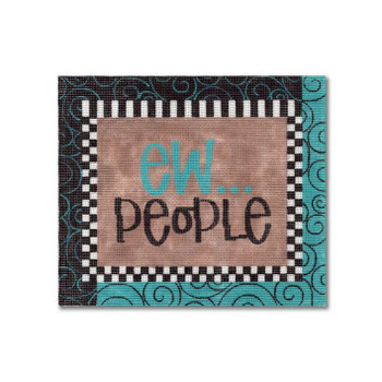 Saying PP-SS 19 Ew...people 8.25 x 7 18 Mesh Pink Petals