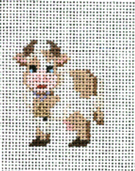 PP241BC Mini Cow 2 x 2 18 Mesh With Stitch Guide Painted Pony Designs!