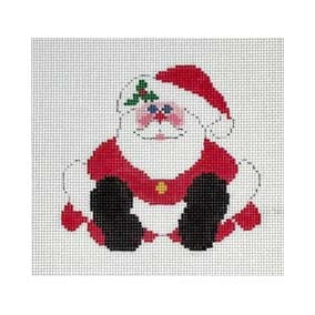 WSD-XO 11 Sitting Santa 4 x 3.75 18 Mesh Walker Street Designs