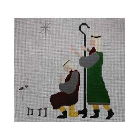 WSD-XO 21 Lamb & Shepherds 7.5 x 8 18 Mesh Walker Street Designs