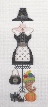 (PPD) PP350AK Thanksgiving DRESS 3 x 8.5 18 Mesh Painted Pony Designs