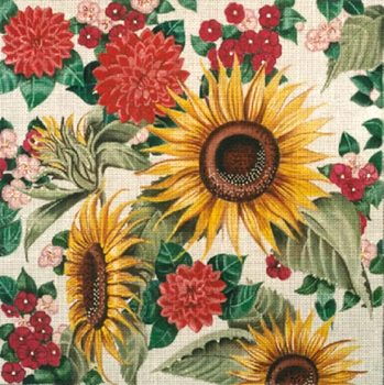 7060 Leigh Designs Seeds of Summer 13 Mesh 15" x15" Lush Floral