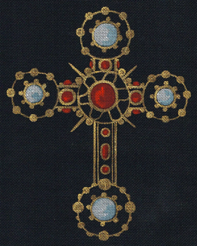 4752 Leo XIII 8" x 10" 18 Mesh Leigh Designs Historic Cross