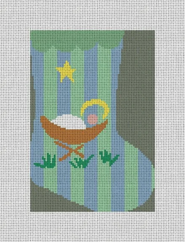 CM118 Baby J Mini Stocking 4" x 6" 18 Mesh Camilla Moss