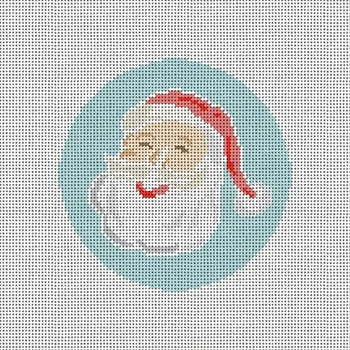 CM114 Santa Round  4" x 4" 18 Mesh Camilla Moss