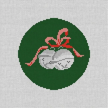 CM112 Jingle Bells Round 4" x 4" 18 Mesh Camilla Moss