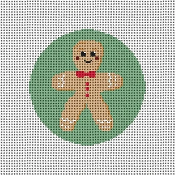 CM111 Gingerbread Man Round 4" x 4" 18 Mesh Camilla Moss