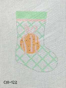 CM122 Ornament Mini Stocking 4" x 6"18 Mesh Camilla Moss