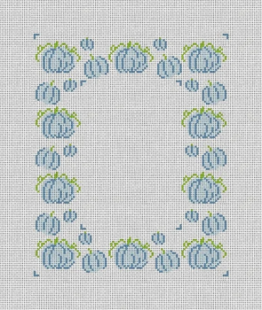 MCD14 Pumpkin Frame 10 x 8 13 Mesh Mary Cam Designs