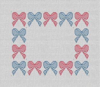 MCD36 Gingham Bow Frame 10 x 8 13 Mesh Mary Cam Designs