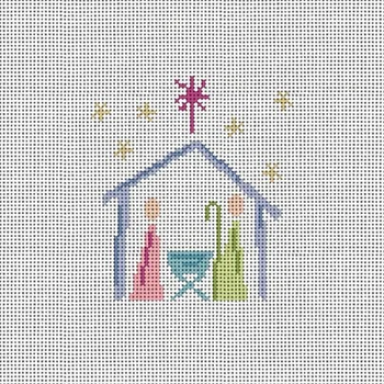 MCD17 Nativity 5 x 5” 13 Mesh Mary Cam Designs