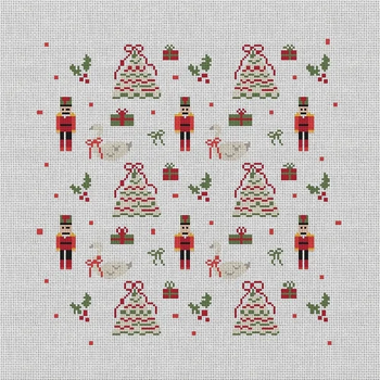MCD27 Christmas Pillow 12 x 12 13 Mesh Mary Cam Designs