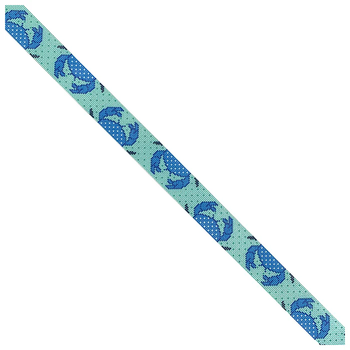 NTG TS091 - Crab Belt/Aqua 36" x 1.25" 18 Mesh Two Sisters Designs