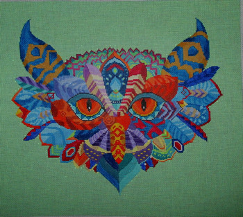 3028 Night Watch Owl 14 x 12  18 Mesh Tapestry Fair