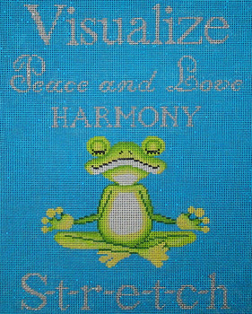 3032 Yoga Frog 8 x 10  18 Mesh Tapestry Fair