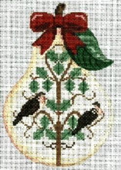 (PPD) PP376AB Two Turtle Doves 4 x 5.75 18 Mesh Painted Pony Designs