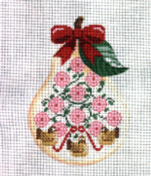 (PPD) PP376AC Three French Hens Pear 4 x 5.75 18 Mesh Painted Pony Designs
