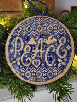 Peace Bauble Stitch Count 71x71 by Wildflower Stitching LLC 25-1057