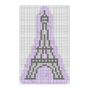 MINI EIFFEL TOWER 4 x 2.4 13 Mesh FRANCES ABEL STUDIO