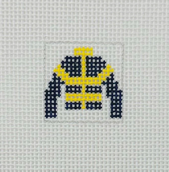 Jockey Silk 1 Inch Squares - BW593 18 Mesh Blue Waters Needlepoint