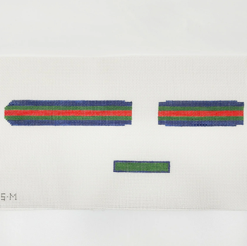 Watch Band Stripe - BW115 8" x 1" 18 Mesh  Blue Waters Needlepoint