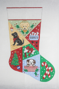 CA-130 Cowboy Stocking 20” x 15”, 13 ct. Cheryl Schaeffer And Annie Lee Designs