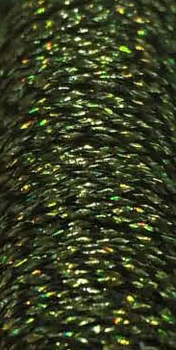 016L- Olive Moss Holographic Very Fine Braid #4 Kreinik B3972