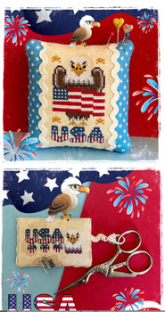 U.S.A (pillow and scissorfob) ( American flag charm included Fairy Wool in the Wood PreOrder U.S.A (pillow and scissorfob) ( American flag charm included Fairy Wool in the Wood PreOrder