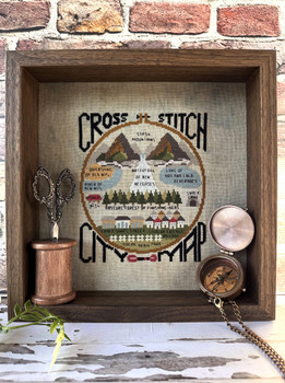 CROSS STITCH CITY MAP 98w x 110h by Puntini Puntini 25-2420 CROSS STITCH CITY MAP 98w x 110h by Puntini Puntini 25-2420