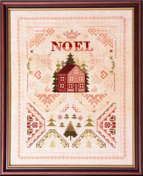 Noel Ornament Sampler 141w x 180h Samplers and Primitives PreOrder