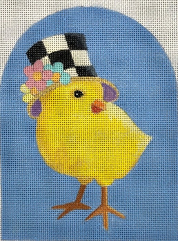 HO2236 CHICK HAT #2 4.75 x 6.0" tall-18 Mesh Raymond Crawford Designs