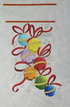 HO2378 JINGLE BELL STOCKING 21.5 inches 13 Mesh Raymond Crawford Designs