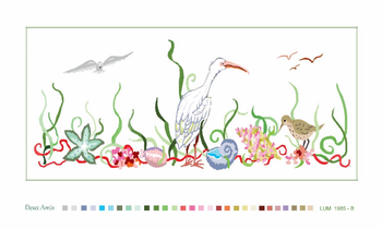 LUM 1586 - B Shorebird Design 18 Mesh  Deux Amis12 x 24  Includes Color Key