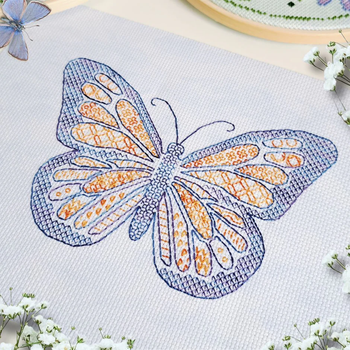 Blackwork Butterfly Artmishka Counted Cross Stitch Pattern