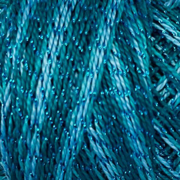 C703 Size 8 Sparkly Waves Sparkle Pearl Cotton Valdani