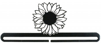 AM37652 Sunflower Bell Pull Ackfeld Manufacturing Metal; Charcoal; Includes one piece  12"