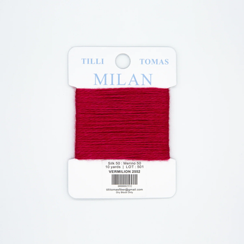 MC-2552 Vermilion Milan Card