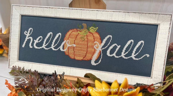 Hello Fall 206 x 66 Crafty Bluebonnet Designs