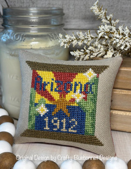 Arizona State Spool 45 x 43  Crafty Bluebonnet Designs