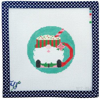 WS-362 Elf Mug 4" round 18 Mesh WIPSTITCH Needleworks!