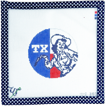 WS-390 Miss Texas TEXAS COWGIRL 4" round 18 Mesh WIPSTITCH Needleworks! WS-390 Miss Texas TEXAS COWGIRL 4" round 18 Mesh WIPSTITCH Needleworks!