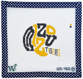 Helmet WS-460 Missouri  5" wide by 4" tall 18 Mesh WIPSTITCH Needleworks!