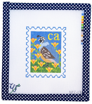 BIRD AND FLOWER STAMP WS-131 California 3.5" wide by 4.25" tall 18 Mesh WIPSTITCH Needleworks! BIRD AND FLOWER STAMP WS-131 California 3.5" wide by 4.25" tall 18 Mesh WIPSTITCH Needleworks!