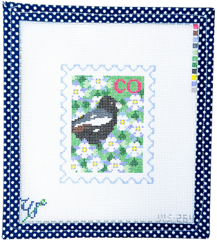 BIRD AND FLOWER STAMP WS-264 Colorado 3.5" wide by 4.25" tall 18 Mesh WIPSTITCH Needleworks! BIRD AND FLOWER STAMP WS-264 Colorado 3.5" wide by 4.25" tall 18 Mesh WIPSTITCH Needleworks!
