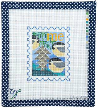 BIRD AND FLOWER STAMP WS-268 Maine 3.5" wide by 4.25" tall 18 Mesh WIPSTITCH Needleworks! BIRD AND FLOWER STAMP WS-268 Maine 3.5" wide by 4.25" tall 18 Mesh WIPSTITCH Needleworks!