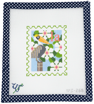 BIRD AND FLOWER STAMP WS-266 Louisiana 3.5" wide by 4.25" tall 18 Mesh WIPSTITCH Needleworks! BIRD AND FLOWER STAMP WS-266 Louisiana 3.5" wide by 4.25" tall 18 Mesh WIPSTITCH Needleworks!