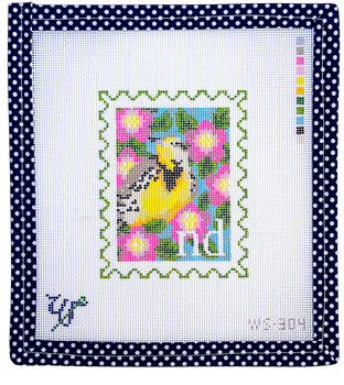 BIRD AND FLOWER STAMP WS-304 North Dakota 3.5" wide by 4.25" tall 18 Mesh WIPSTITCH Needleworks! BIRD AND FLOWER STAMP WS-304 North Dakota 3.5" wide by 4.25" tall 18 Mesh WIPSTITCH Needleworks!